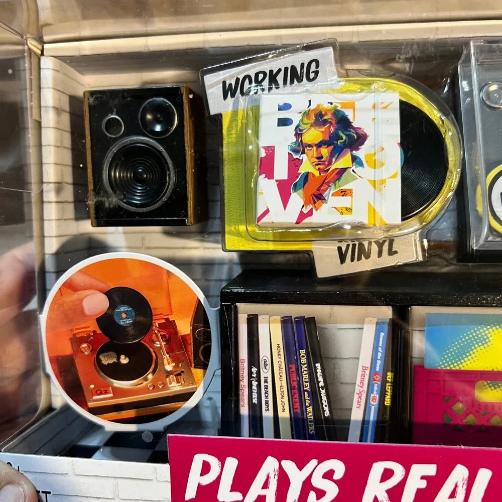 MGA Miniverse Real Music Record Player Mini Vinyl Turntable Set Plays Music